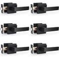 thumbnail image 1 of Matte Passage Door Levers Square Hall Closet Door Handles Heavy Duty Interior NonLocking Lever Sets Reversible for Right/Left Handed Door, 1 of 8