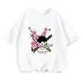 thumbnail image 3 of Camiseta de una pieza de Anime para adolescentes, camisetas de manga corta de verano, ropa para niños, camisetas de Luffy para niñas, camisetas de Sonic, 3 of 5