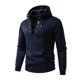 thumbnail image 4 of pstuiky Camisas de invierno de manga larga para hombre, Sudadera con capucha informal de colores sólidos para hombre, con bolsillo y manga larga, para hacer ejercicio Tops de hombre m, 4 of 6