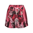 thumbnail image 2 of Hazbin Hotel Poster Women's Leg Shorts Drawstring Elastic High Waist Loose Short Summer Home Beach Holiday Sweat Shorts With Pockets For Lady Girls, 2 of 6