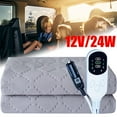 thumbnail image 2 of Car Heated Blanket, 12v Heated Blanket for Car, Car Blanket Up to 50, Travel Heated Blanket Plug in Heating Throw for Car Truck SUV Van with Timing Function for Camping, Traveling, 2 of 9