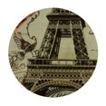 thumbnail image 4 of BCIIG Eiffel Tower Heart French Round Table Cover Stain Resistant Washable Indoor Outdoor Tablecloth Kitchen Dining Wedding Parties 100% Polyester Fiber 31-35, 4 of 8