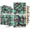 thumbnail image 6 of Fantaslook Plaid Flannel Shirts for Women Oversized Long Sleeve Button Down Shirts Blouses Tops, 6 of 10