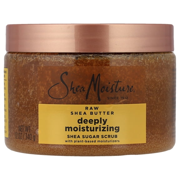 SheaMoisture Shea Sugar Scrub, Deeply Moisturizing, Raw Shea Butter, 12 oz (340 g)