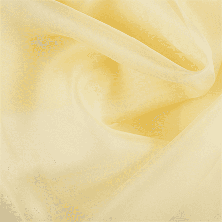 Yellow Silk Organza, Fabric By the Yard (Best Silk Fabric In India)