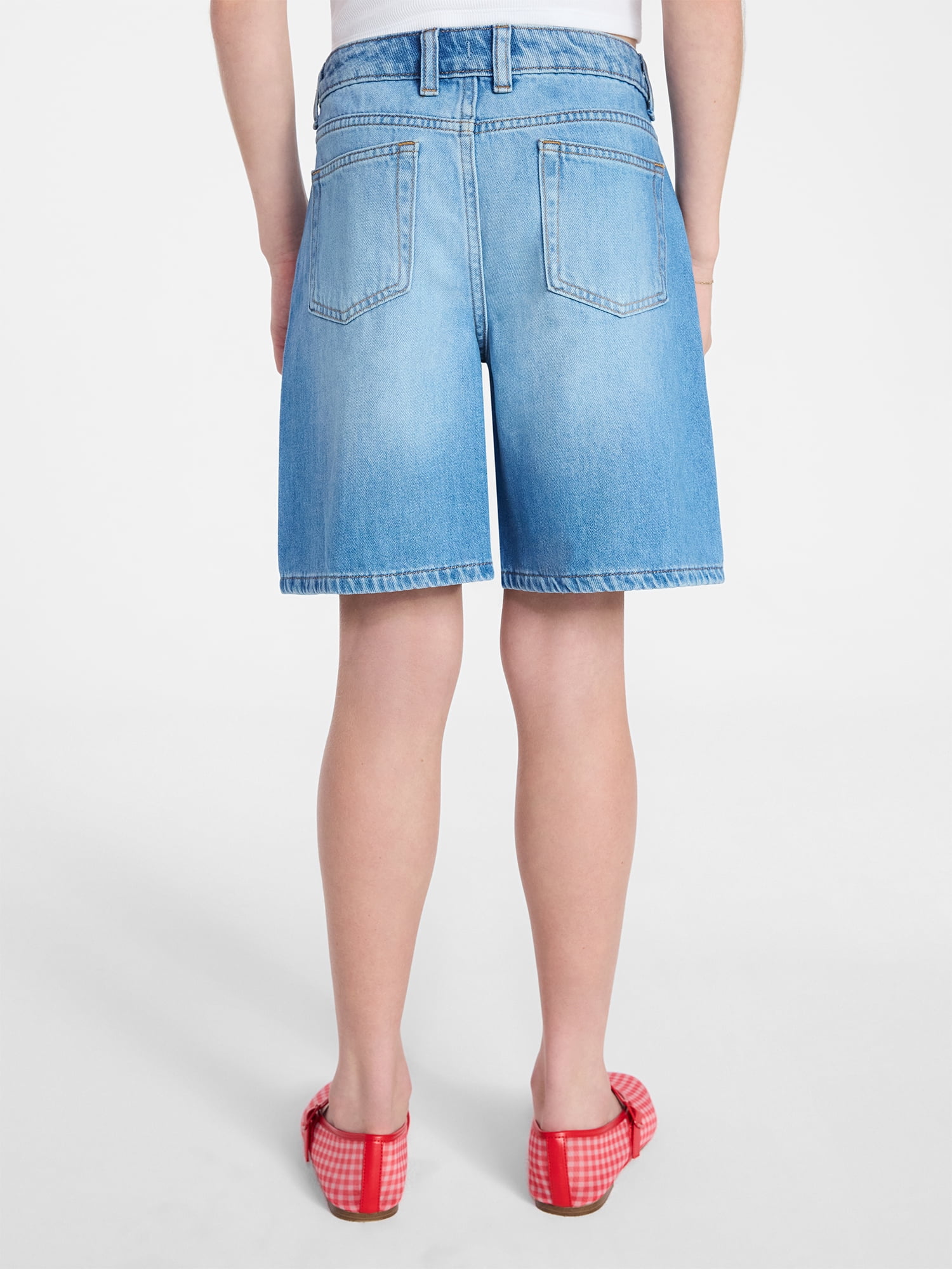 Weekend Academy Girls Cotton Jean Shorts, Sizes 5-18