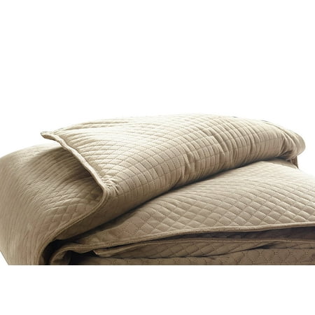 New BlanQuil Quilted Weighted Therapy Blanket (Taupe 15lb ...