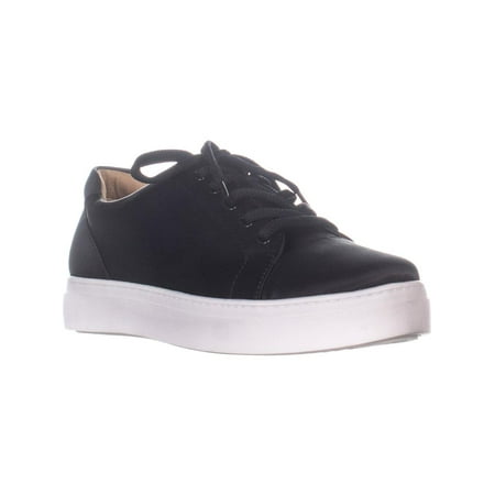 Womens naturalizer Cairo Lace-Up Sneakers, Black Satin, 8 W US
