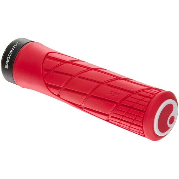 Ergon GA2 Fat Grips - Risky Red, Lock-On
