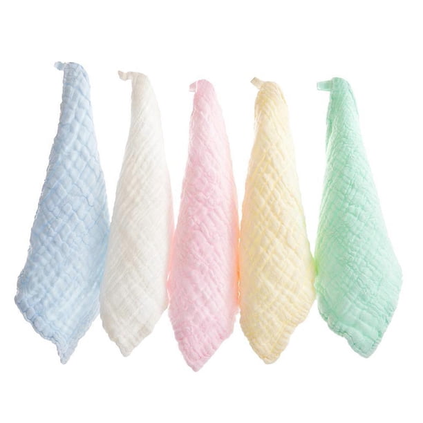 6 Pcs Baby Bib Baby Pinafore Baby Saliva Cloths Baby Saliva Towels Muslin Burp Cloths Cotton Saliva Towels