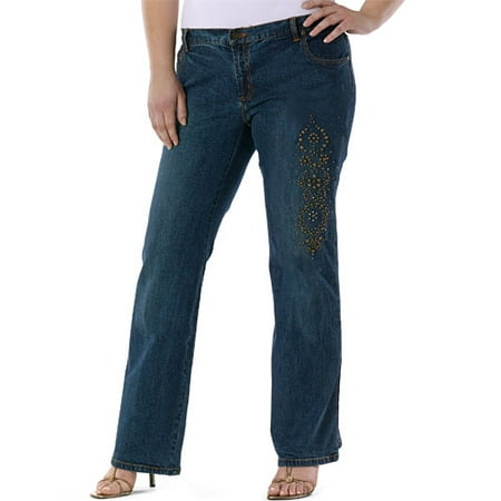 Women's Plus Studded Jean