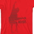 thumbnail image 2 of ACDC Red Angus Young Silhouette Youth Red Short Sleeve Crew Neck Tee-XS, 2 of 7