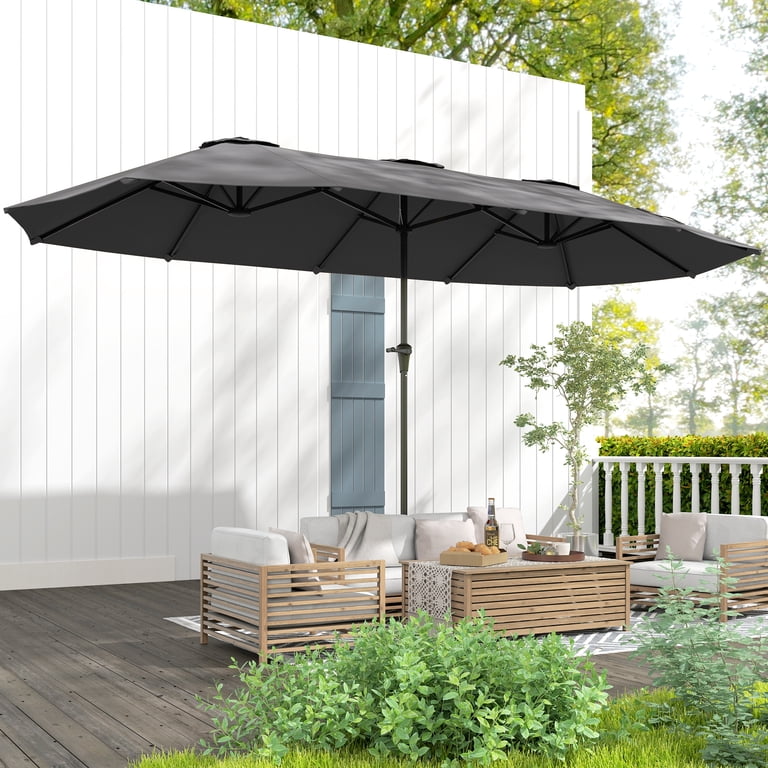 8 rib patio umbrella frame 9ft Market Patio Umbrella 8 Rib Replacement Canopy Royal Blue