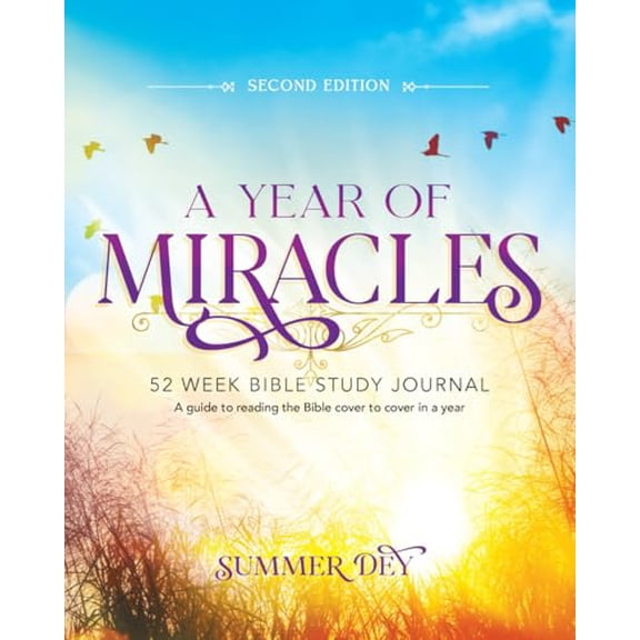 Pre-Owned A Year of Miracles - Second Edition: 52 Week Bible Study Journal: A Guide to Reading the Bible Cover to Cover in a Year.