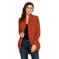 thumbnail image 1 of Women Light Orange/Apricot/Red Super Soft Long Sleeve Open Cardigan, 1 of 3
