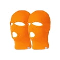 thumbnail image 1 of TopHeadwear 3 Hole Ski Face Mask Balaclava, 2 Pack Neon Orange, 1 of 1