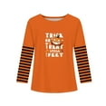 thumbnail image 5 of Drmagiyhm Halloween Shirts for Girl Size 10-12 Cute Long Sleeve Floral Print T-Shirts Casual Crewneck Shirt Little Girl Fall Blouses Tops, Tees & Blouses 5-6 Years Light Brown, 5 of 5
