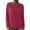 A-Red27, variant on XIAONU Womens Sweatshrits Boat Neck Long Sleeve Loose Fit Sweatshirt Solid Color Casual Comfy Pullover Sport Top Daily Wear