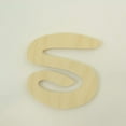 thumbnail image 1 of Package of 1, 16 Inch X 3/4" Thickness Baltic Birch Wood Letter S in The Waltograph Font, Thick for Art & Children Craft Project, Made in USA, 1 of 4