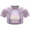 Light Purple, variant on Alvivi Kids Girls Sparkly Metallic Short Sleeve Tee Dance Crop Top Hip Hop Performance Costume Yellow 11-12