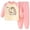 OTsets53-Pink, variant on UAYOTSE Toddler Girls Boys Cotton Long Sleeve Top Pants Set 6 12 18 24 Months 2T 3T 4T Fit Soft Casual Home Outfit 2PCS Size 3-4 Years