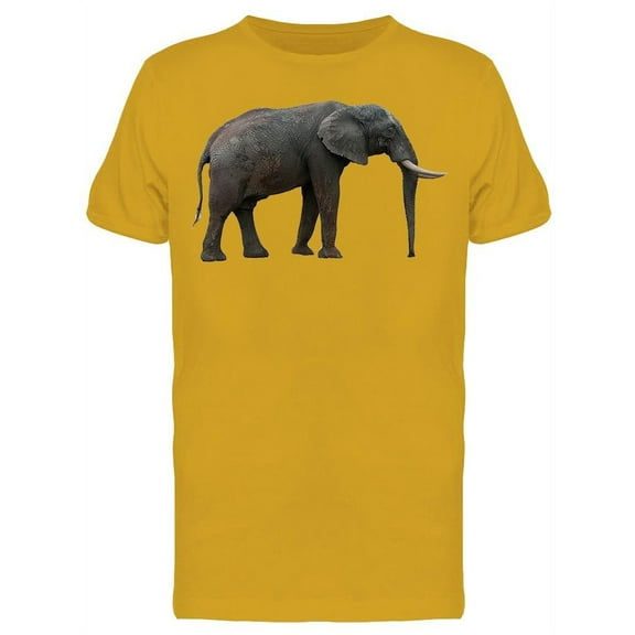 African Elephant With Its Tusks T-Shirt Men -Image by Shutterstock, Male Medium