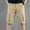 Khaki, variant on WWV Cargo Shorts Men's Men's Work Shorts Pockets Straight-leg Shorts Solid Color Casual Comfy Loose Fit Mountaineering Workwear Pants Army Green L