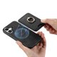 thumbnail image 5 of B3 For iPhone 16 Magnetic Case Leather+TPU Phone Cover Detachable Card Bag - Black, 5 of 5