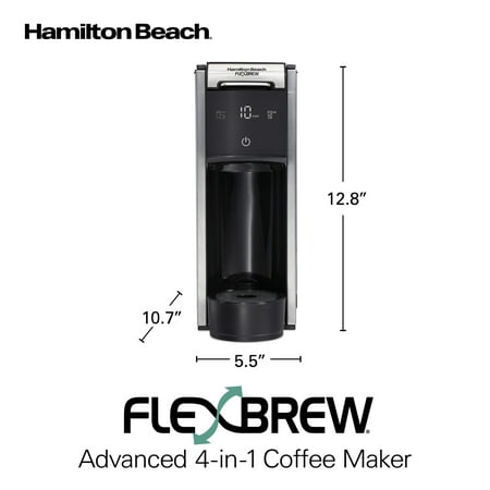 Hamilton Beach FlexBrew 4-in-1 Coffee Maker, Single Serve & Full Pot Coffee Brewer with Removable 45 oz Water Reservoir‼️light dirt‼️