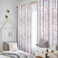 thumbnail image 5 of Gray Pink Baseball Stitches Pattern Insulated Teens Curtains Set Of 2, Bedroom Essentials, Toddler Room Decor 52"x84", 5 of 5