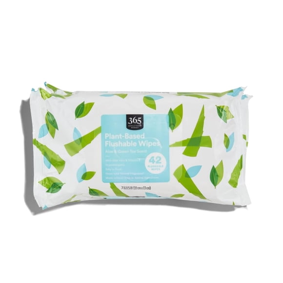 Toallitas húmedas desechables 365 by Whole Foods 42 unidades Aloe