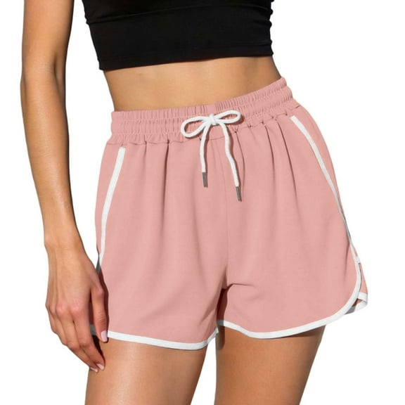 2025 Women's High Waisted 3 Inch Inseam Workout Athletic Shorts for Yoga Running and Casual Comfort with Stretchy Breathable Fabric Women's Leggings Plus Size,Color:Pink,Size:3XL
