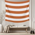 thumbnail image 5 of Orange Stripes Tapestry for Bedroom Wall Hanging Tapestry, Simple Orange White Texture Ceiling Backdrop Tapestries Poster Blanket Wall Decor for Teens Room Living Room Dorm 55" x 73", 5 of 8