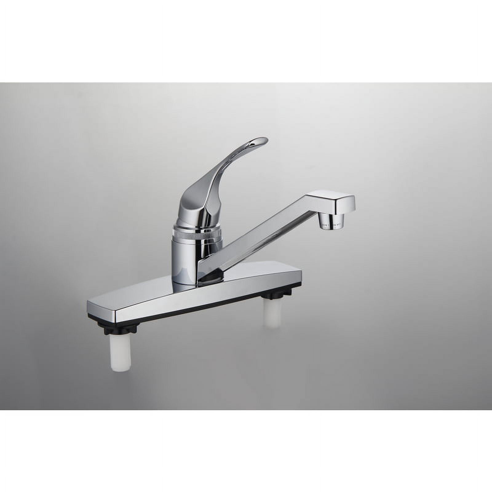 Home Plus Traditional One Handle Kitchen Faucet with Deck Mount Side Sprayer, Chrome