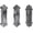 Silver, variant on Comfify Cast Iron Wall Mounted Coat Hooks, 3 Pack, White Finish