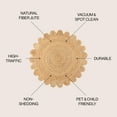 thumbnail image 3 of JONATHAN Y ANSA 6' Round Area Rug, Petal Boho Jute Scalloped Circle - Natural, RNF112A-6R, 3 of 6