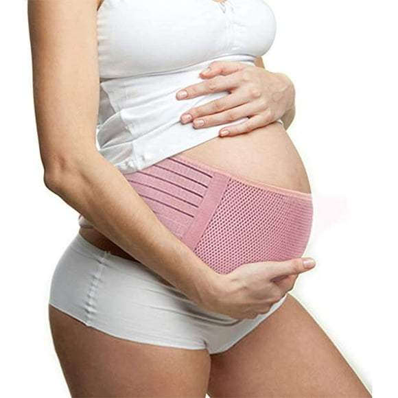 Maternity Belt Pregnancy Support Belt Bump Band Abdominal Support Belt Belly Back Bump Brace Strap （Pink, XL）