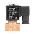 thumbnail image 2 of UNOX 1/4" NPT Steam Solenoid Valve 110V AC, High Temperature -10°C/+180°C Brass Control Valve Normally Closed - 0.5-6 Bars Multi-Purpose Reliable Control Valve, 2 of 4