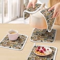thumbnail image 5 of Animals Farmhouse Pot Holders for Kitchen Heatproof Potholder, 3 Pack Vintage Farm Country Star Brown Plaid Hot Pads Multipurpose Oven Pads Cloth Potholders Trivet for Cooking Baking, 5 of 8