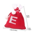 thumbnail image 3 of Fiudx Bolsas de Dulces Navideñas con Letras, Diseño de Punto Bordado, Decoración Navideña Personalizada, Adornos Versátiles para El Árbol, Porta Tarjetas de Regalo, Fáciles de Colgar, Decoración Fest, 3 of 5