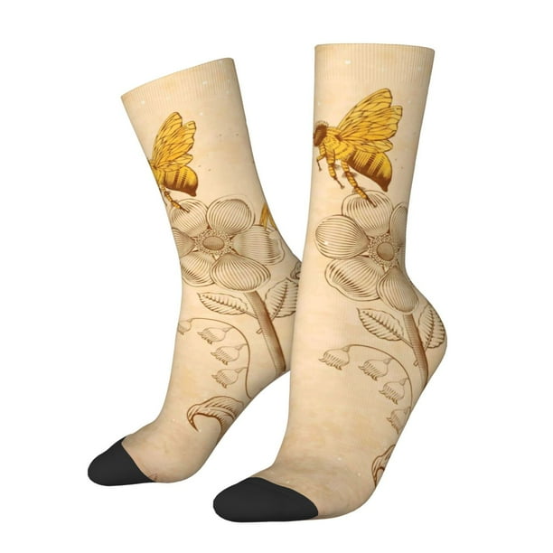 Balery Calcetas Largas con Estampado para Hombre y Mujer – Suaves y Transpirables, Talla Única (US 5-11)