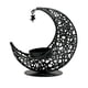 thumbnail image 5 of Candelabro de metal con forma de luna, candelabro decorativo islámico, candelabro para decoración de fiestas Negro con estrella, 5 of 9