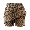 thumbnail image 6 of ZHOGXU Women's Athletic Skirt With Built In Shorts High Waist Leopard Print A Line Comfortable Slim Fit Mini Skirts For Running Tennis Workouts,Brown,Xxl, 6 of 6