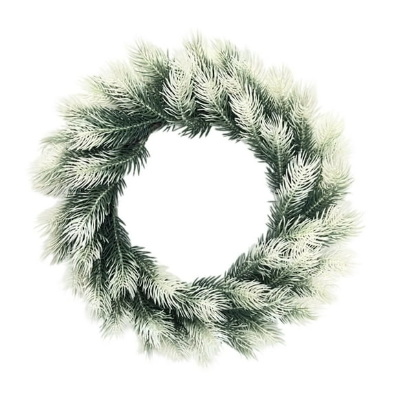 CuiLiyq Large Norfolk Pine Wreath for Front Door, Artificial Christmas Wreaths Faux Pine Needles Green Fake Wreath, for Walls Porches Farmhouse Indoor Outdoor Home Decor