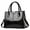 Black, variant on New Trendy Alligator Handbag Female Bright Leather Shoulder Messenger Bag Causla To-handle Bag Lady Shopping Tote Purse
