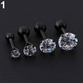 thumbnail image 6 of Ayyufe Men Women Rhinestone Cartilage Tragus Bar Helix Upper Ear Earring Stud, 6 of 7