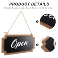 Open Sign Close. Sign SOPOTUTU Black Wooden Open Closed Sign for Business, Double Sided Wood ...