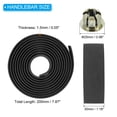thumbnail image 2 of Uxcell Bike Handlebar Tape EVA Handle Grip Wraps Bicycle Bar Tape with Black End Plugs Black 4 Pack, 2 of 6