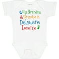 thumbnail image 3 of Inktastic Delaware Grandma Grandpa Love Me Boys or Girls Baby Bodysuit, 3 of 5