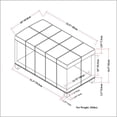 thumbnail image 4 of Atlin Designs Storage Ottoman in Satin Cream, 4 of 4